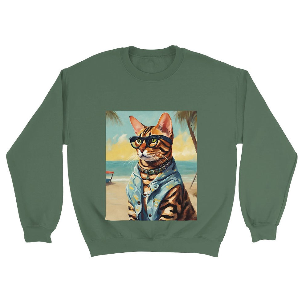 Thumbnail: Beach Bengal Classic Unisex Crewneck Sweatshirt