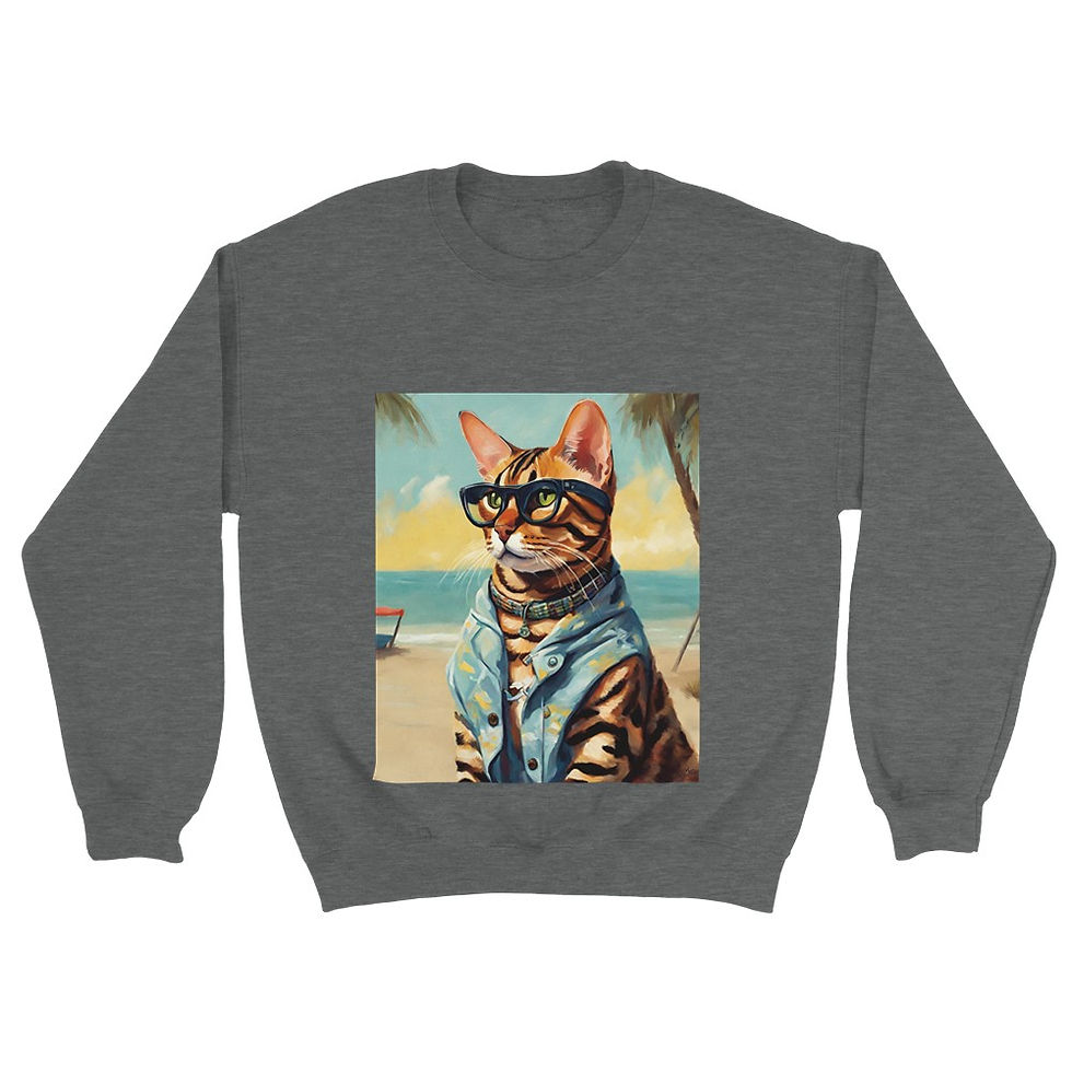 Thumbnail: Beach Bengal Classic Unisex Crewneck Sweatshirt