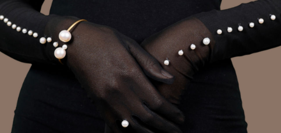 Pearl Long Gloves 