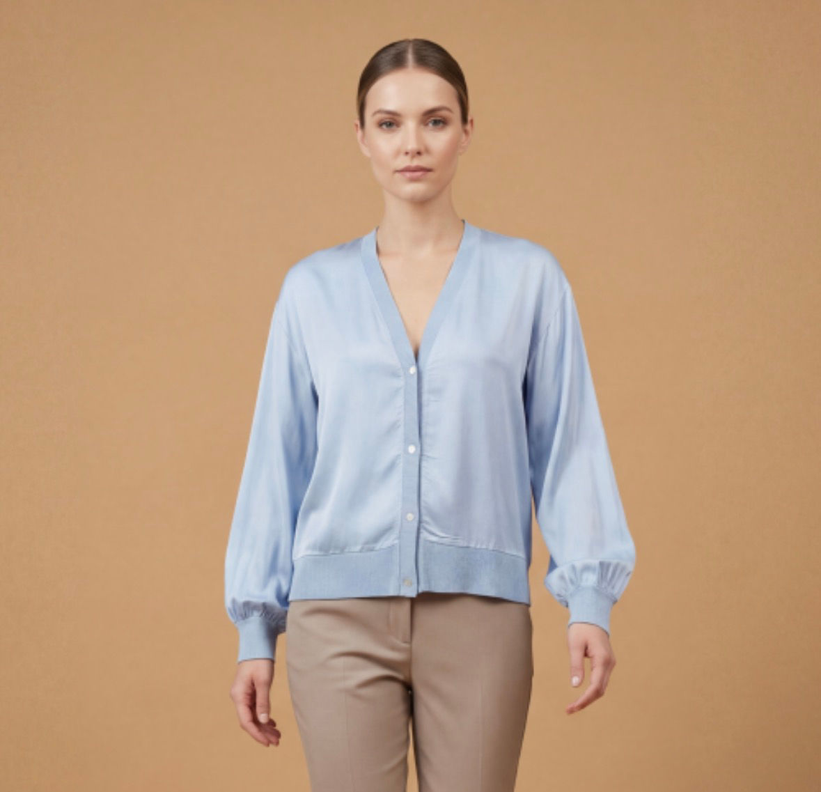 Dovey Satin Cardigan 