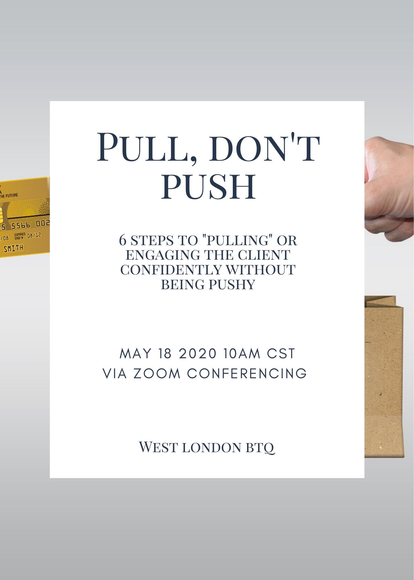 Pull, Don't Push