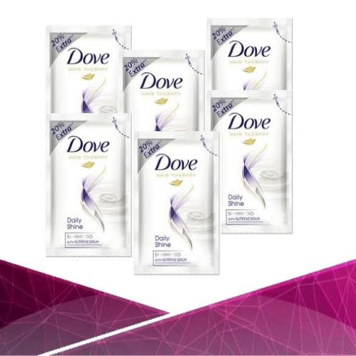 dove daily shine shampoo pouch