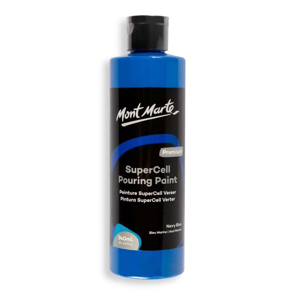Mont Marte SuperCell Pouring Paint 240ml - Navy Blue