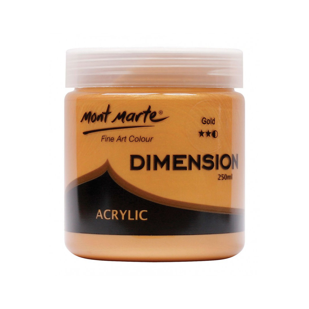 Mont Marte Dimension Acrylic 250ml - Gold