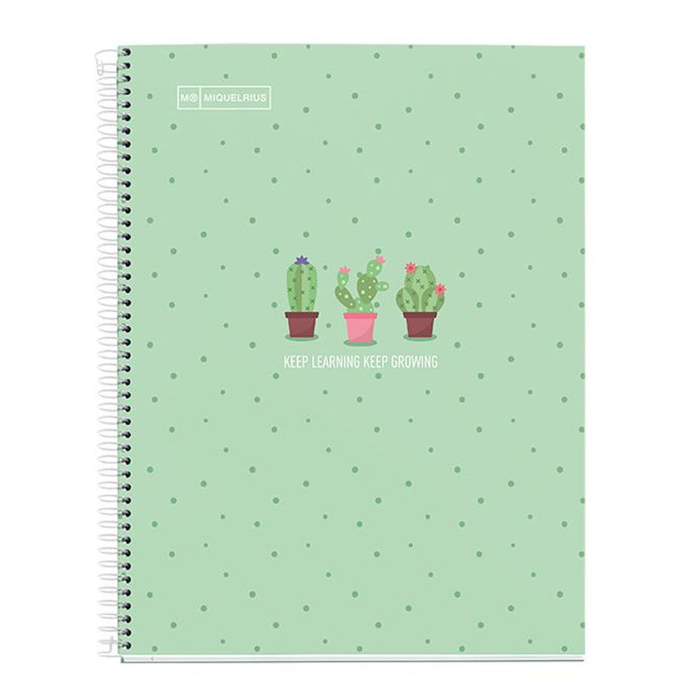Miquelrius A4/A5 Notebook 80 Sheets 90 Grams Cactus Mint
