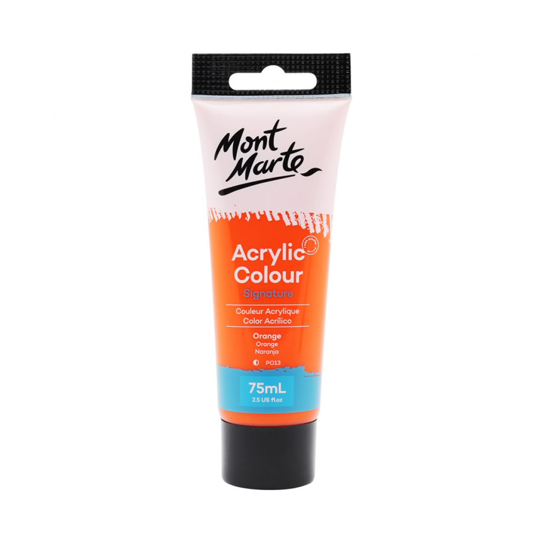 Mont Marte Signature Acrylic Colour 75ml (2.54oz) - Orange