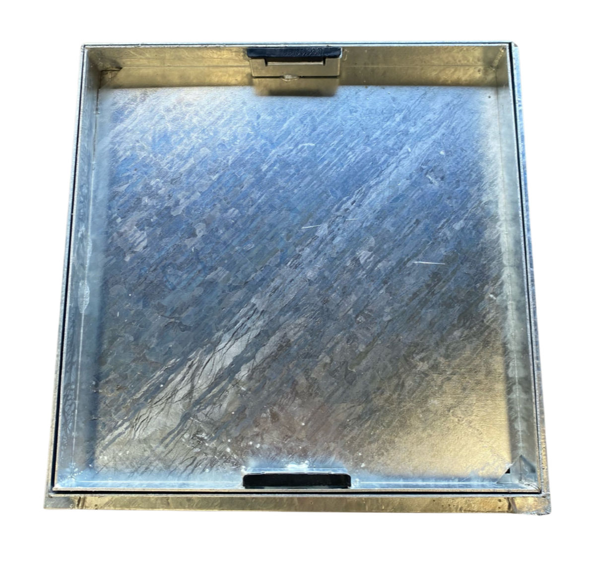 Recessed Manhole Cover 450x450mm – Galvanised Steel, 45mm Tray Depth, Heavy-Duty