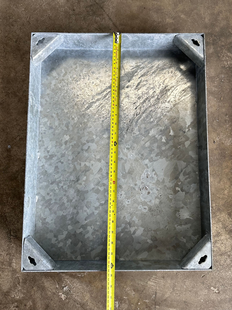 Thumbnail: Recessed Manhole Cover 700x550mm Overall Size, 80mm Tray Depth