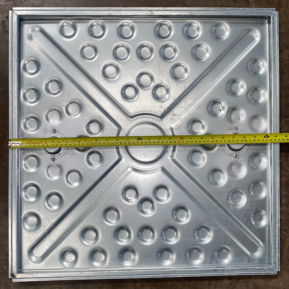 Thumbnail: Manhole Cover 620mm x 620mm 5 Tonne Solid Top Lid and Frame 600x600mm C/O