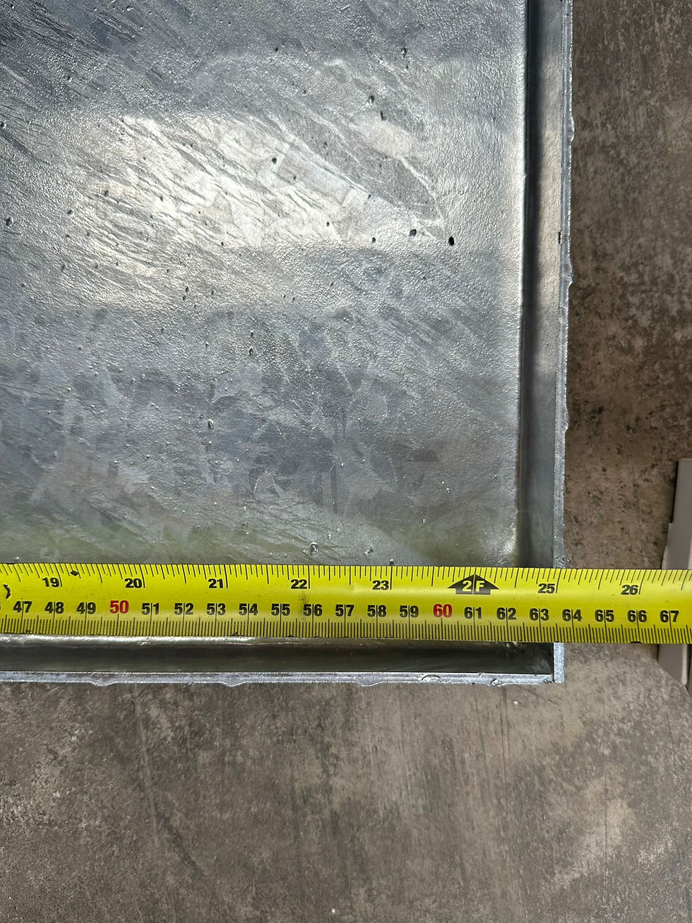 Thumbnail: Manhole Cover 900mm x 600mm 5 Tonne Solid Top All Steel Lid and Frame