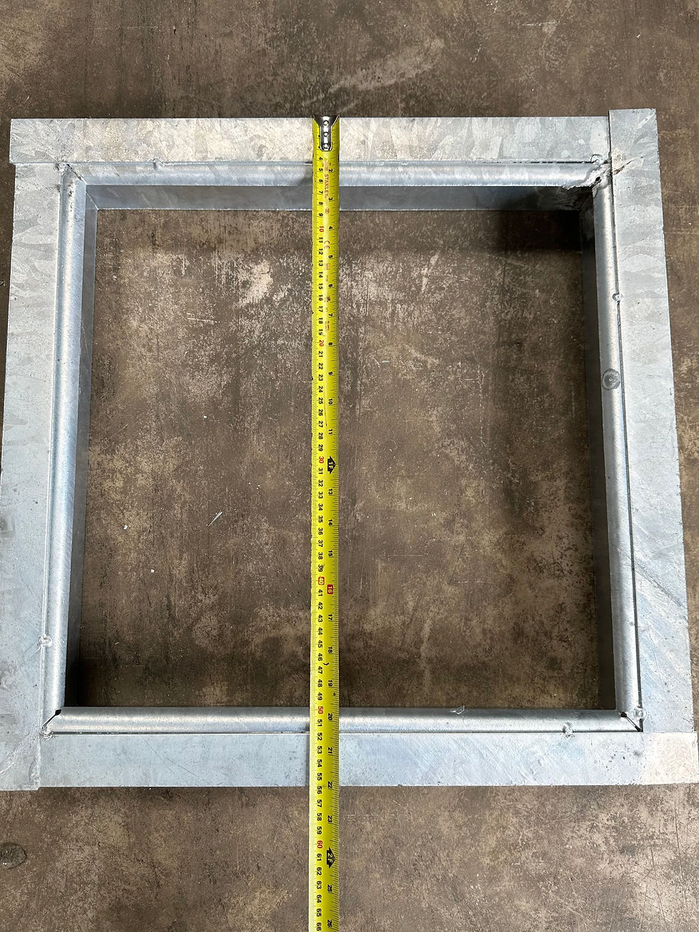 Thumbnail: Recessed Manhole Cover 450x450mm – Galvanised Steel, 80mm Tray Depth, Heavy-Duty