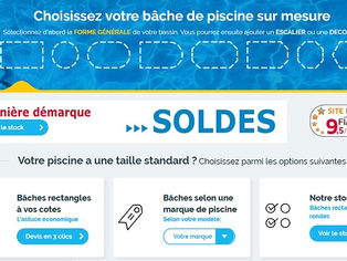Soldes: baches a bulles pour piscine sur mesure