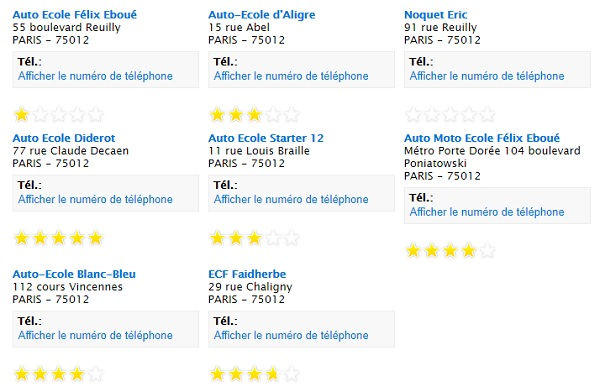 auto-école paris 12 pas cher