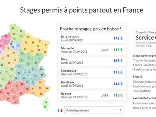 Trouver le stage de récupération de points le moins cher