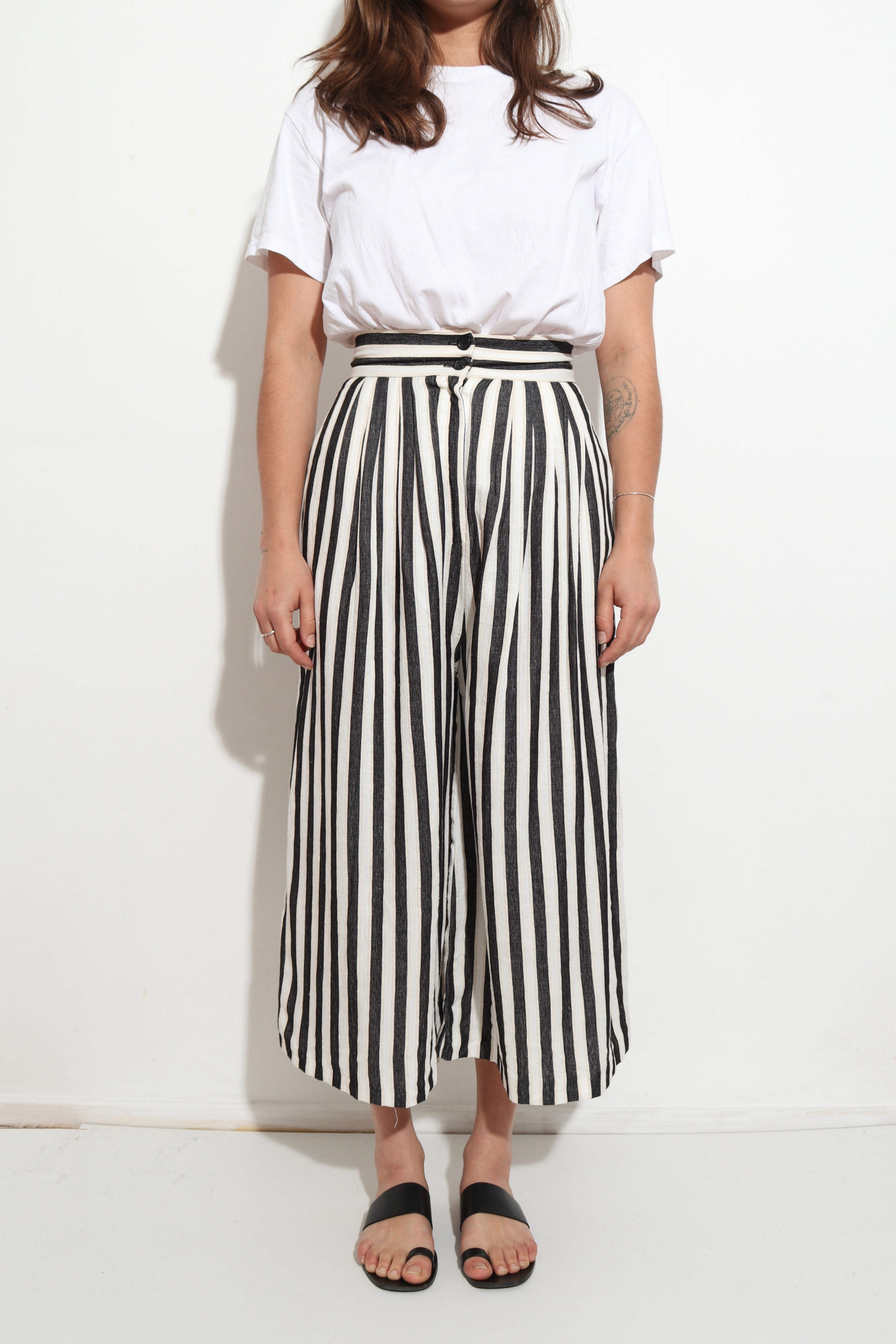 Striped culottes
