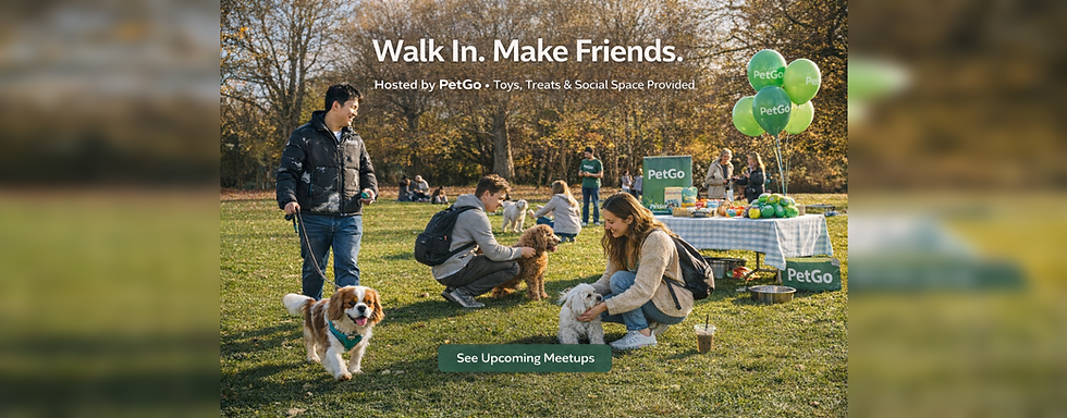 PetGo: meetup activities.