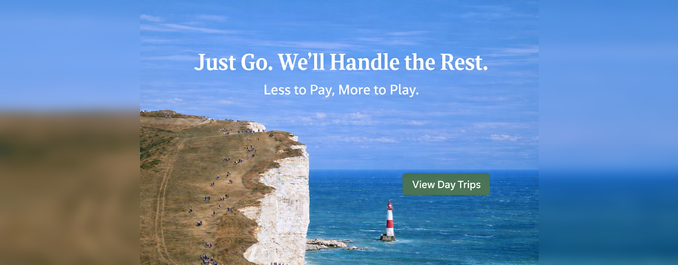 Day trips from London and Southampton.