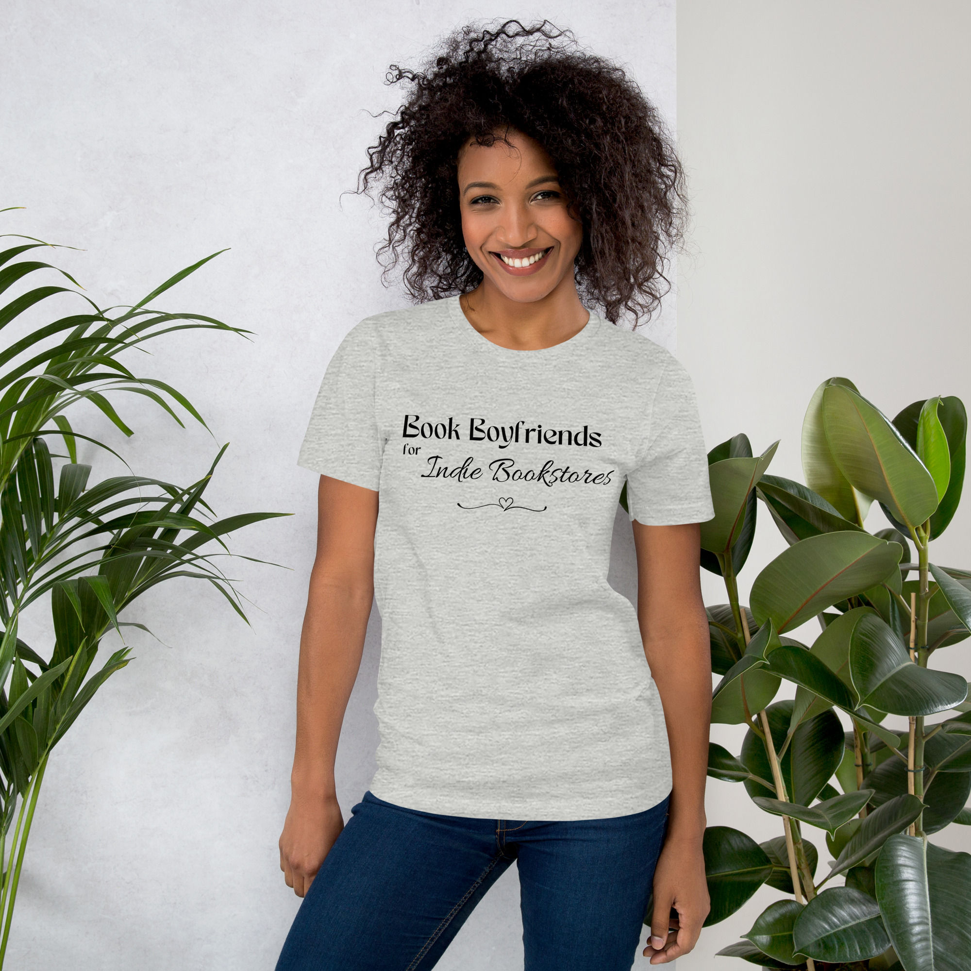 Book Boyfriends for Indie Bookstores T-shirt in Black
