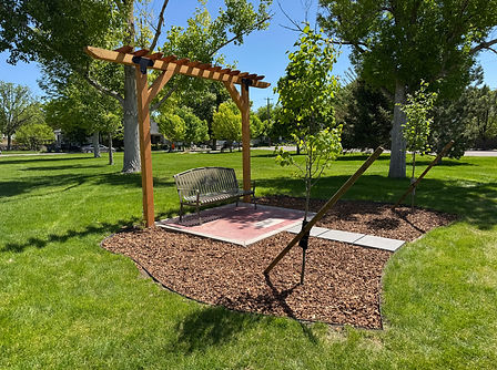 Inviting Caldwell Park Bench