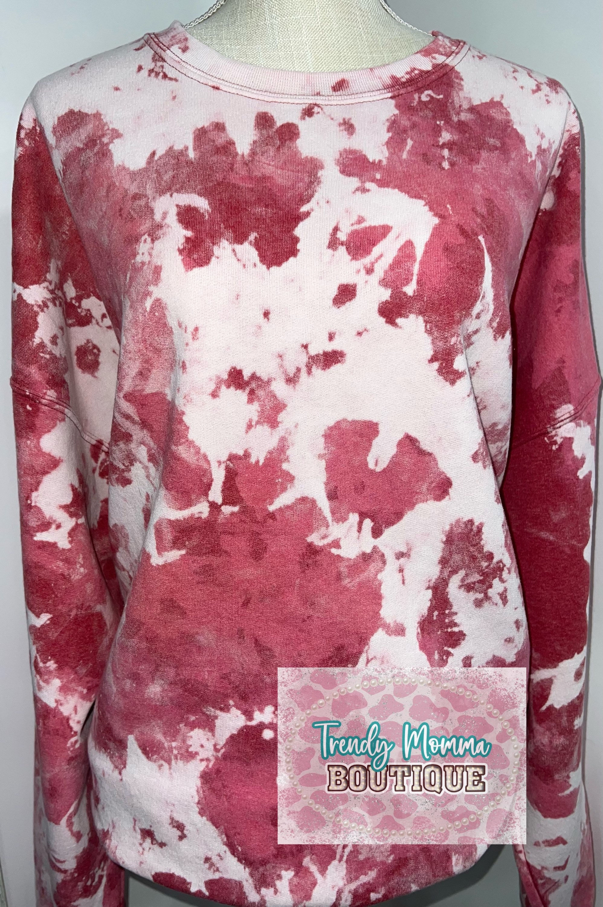 Cowhide Bleach Sweatshirt 