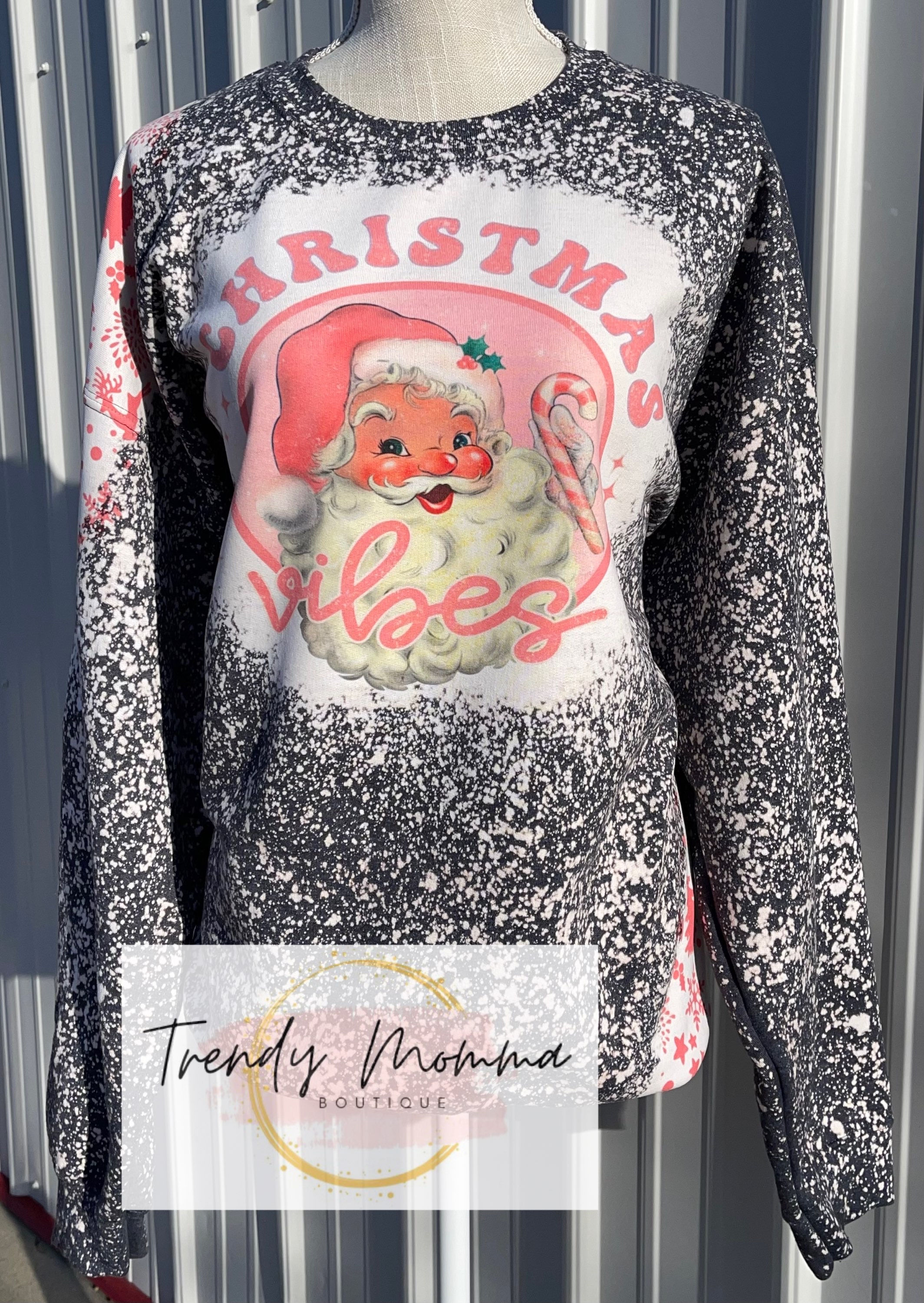 Pink Christmas Vibes Sweatshirt 