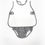 Thumbnail: Unisex Black Gingham Diaper Set