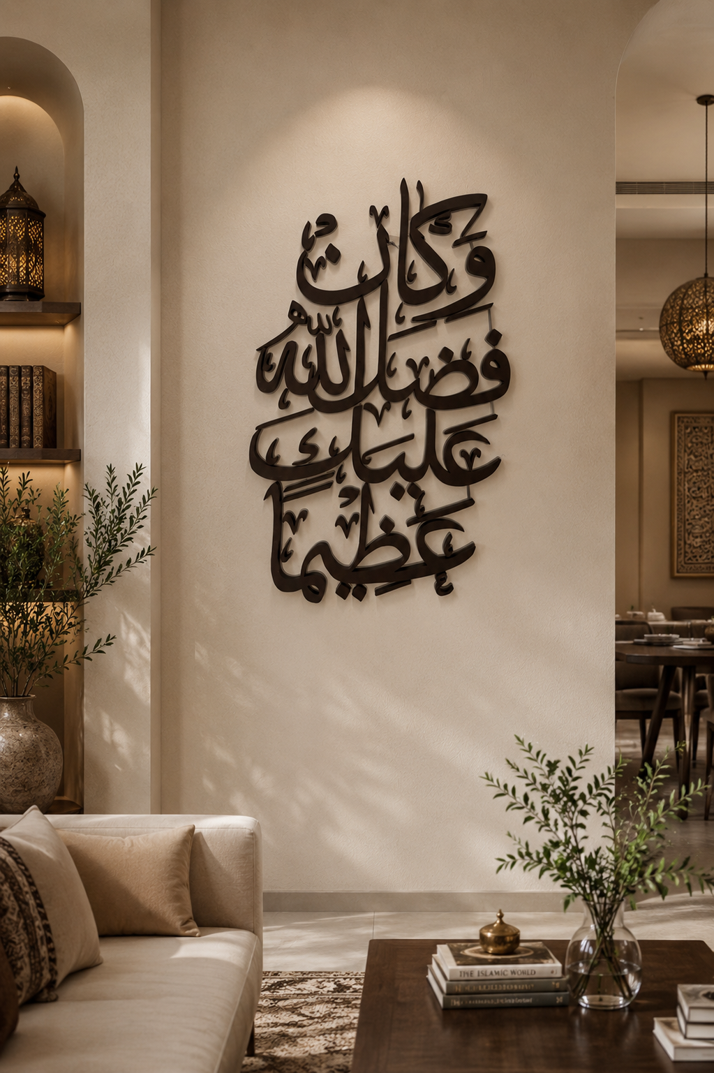 And God's favor upon you was immense wall art (وكان فضل الله عليك عظيما)