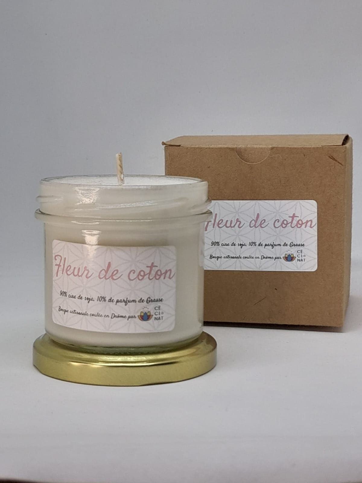 Bougie fleur de coton