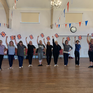 Our adult ballet class  celebrating the coronation