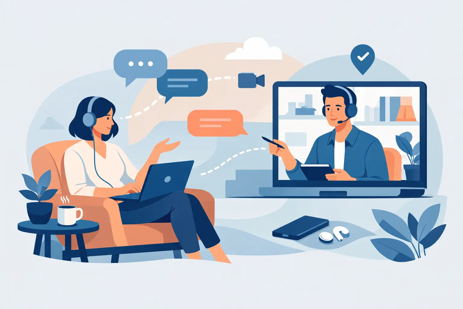 Cómo funciona la terapia online de verdad