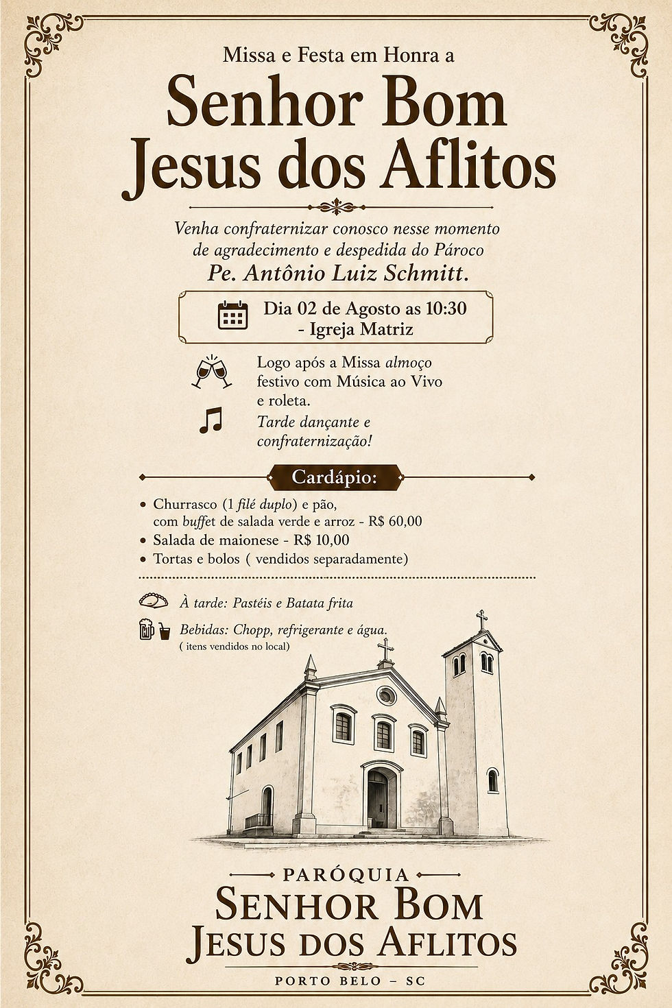 Missa Senhor bom Jesus dos Aflitos