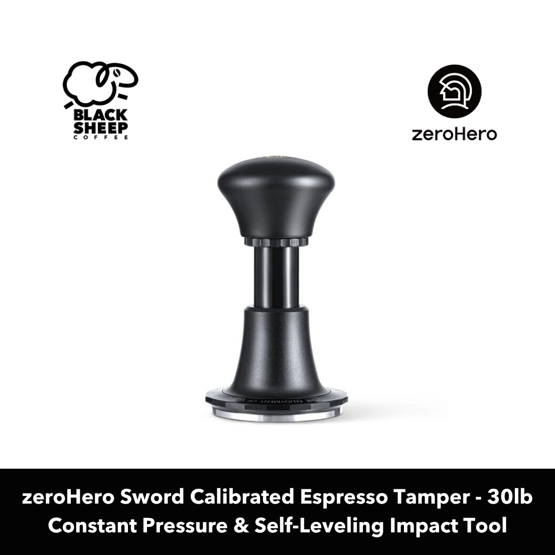 zeroHero Sword Calibrated Tamper, 30lb Constant Pressure & Self-Leveling Tool