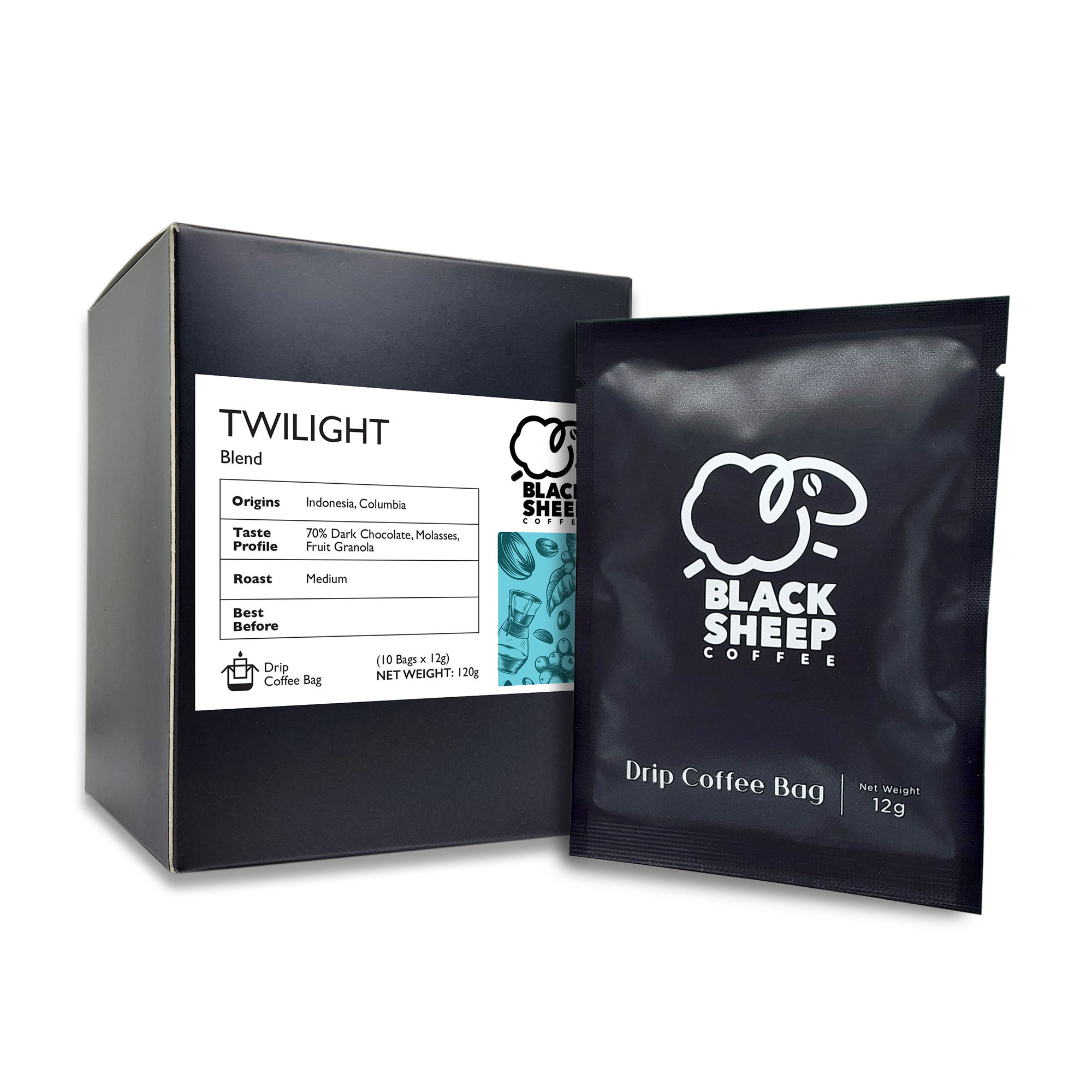 Black Sheep Coffee Twilight Blend Coffee Drip Bags