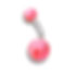 Pink Swirl Navel Bar