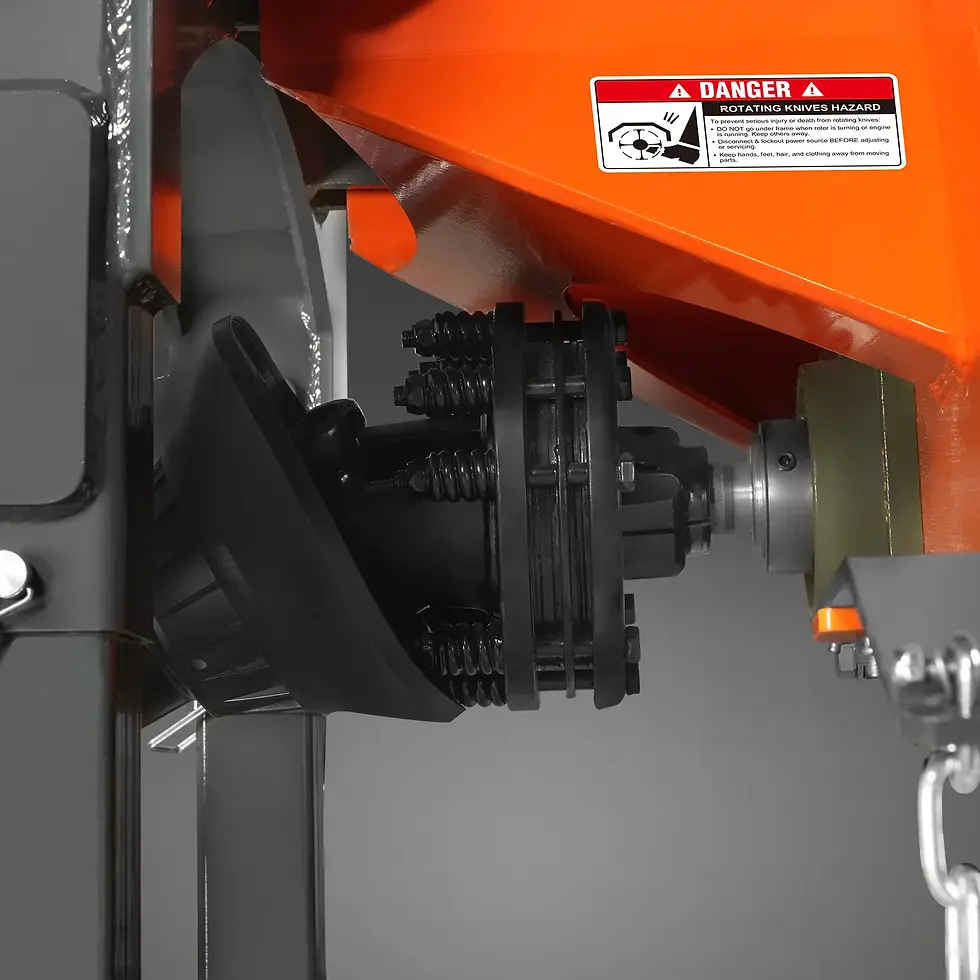 Thumbnail: 3-Point PTO Stump Grinder with 44 Carbide Teeth (PTO Shaft Included - MechMaxx