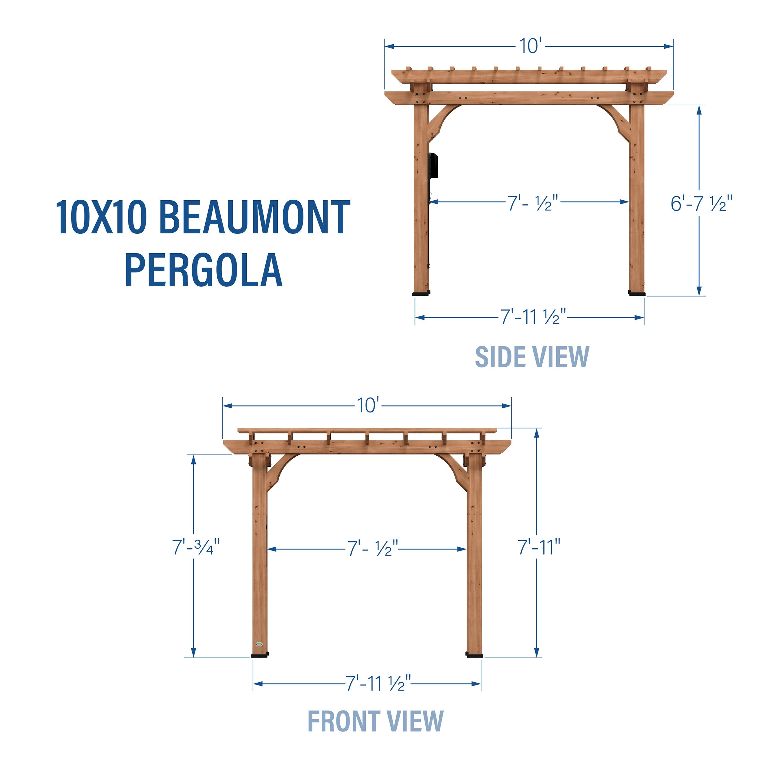 10x10 Beaumont Pergola - Backyard Discovery