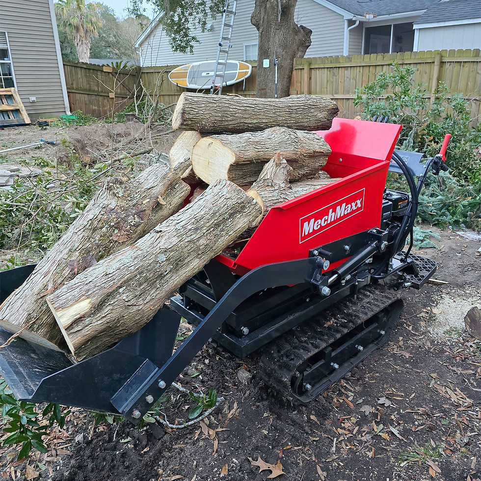 Thumbnail: 1100lbs Capacity E-Start 10HP 302cc Gas Engine Tracked Dumper Hydraulic Tipping