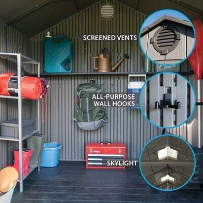 Thumbnail: Lifetime 8 Ft. x 7.5 Ft. Outdoor Storage Shed - Lifetime Products