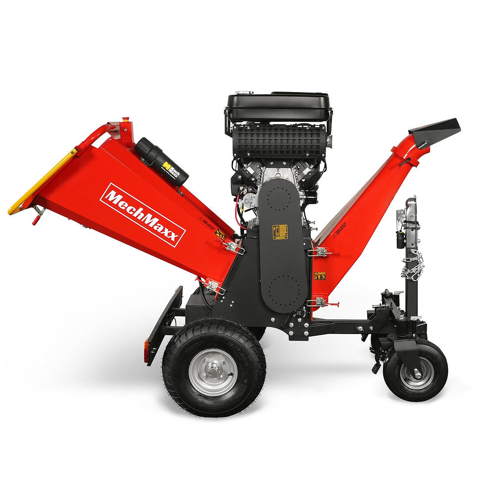 8 inch ZONSEN E-Start 1000cc 35hp Gas Powered 4 - Wheel Drum Wood Chipper with T