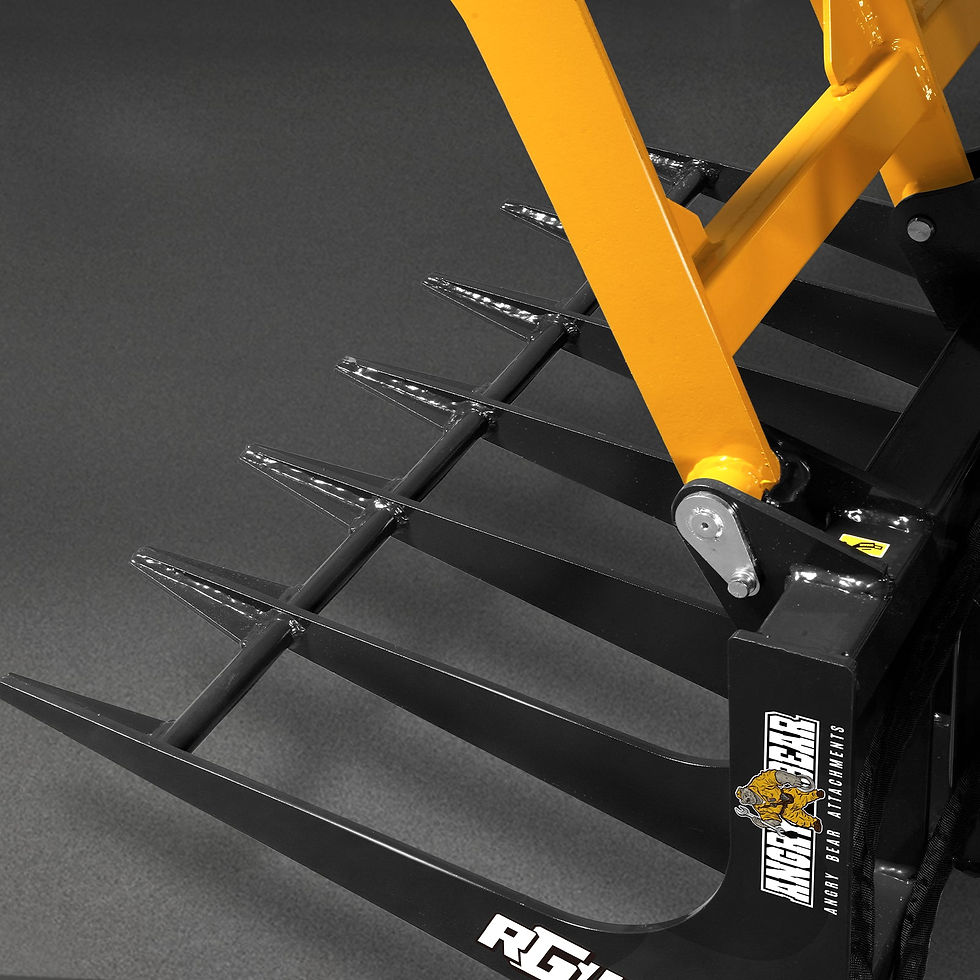 Thumbnail: 42" Mini Skid Steer Skeleton Grapple Attachment,   24" Arm Opening,  2000 lb Wei