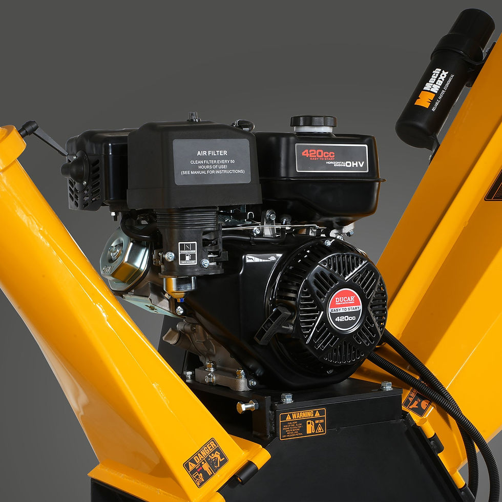 Thumbnail: 5 inch E-start DUCAR 420cc Gasoline Engine Powered Wood Chipper,  GS1500