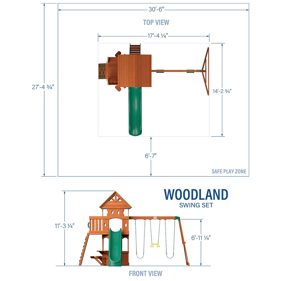 Thumbnail: Woodland Swing Set - Backyard Discovery
