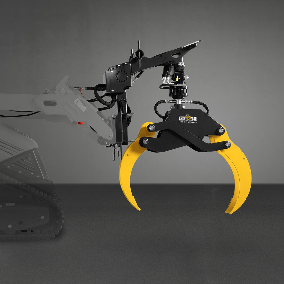 Thumbnail: 59" Multi-purpose Hydraulic Rotating Log Grapple For Mini Skid Steer, 1500lbs Li
