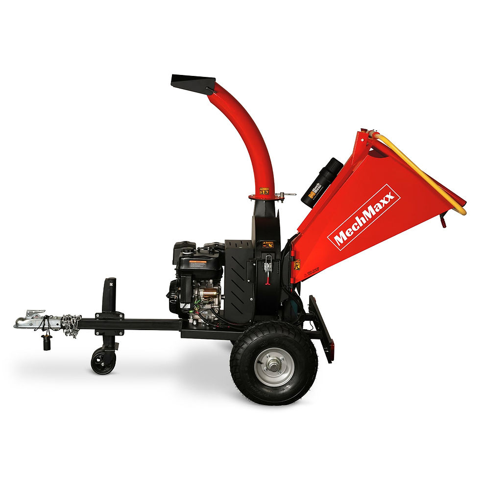 Thumbnail: 5 inch E-start DUCAR 420cc 15hp Gasoline Engine Powered Disc Wood Chipper with T