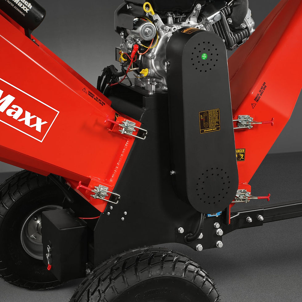 Thumbnail: 6 inch E-start B&S VANGUARD 408cc 14hp Gasoline Engine Powered Drum Wood Chipper