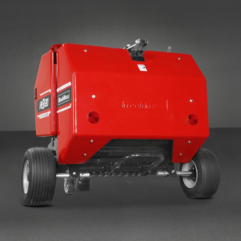 Thumbnail: 3-Point PTO Mini Round Hay Baler With Twine Wrap,   20" Diameter x 28" Width Bal