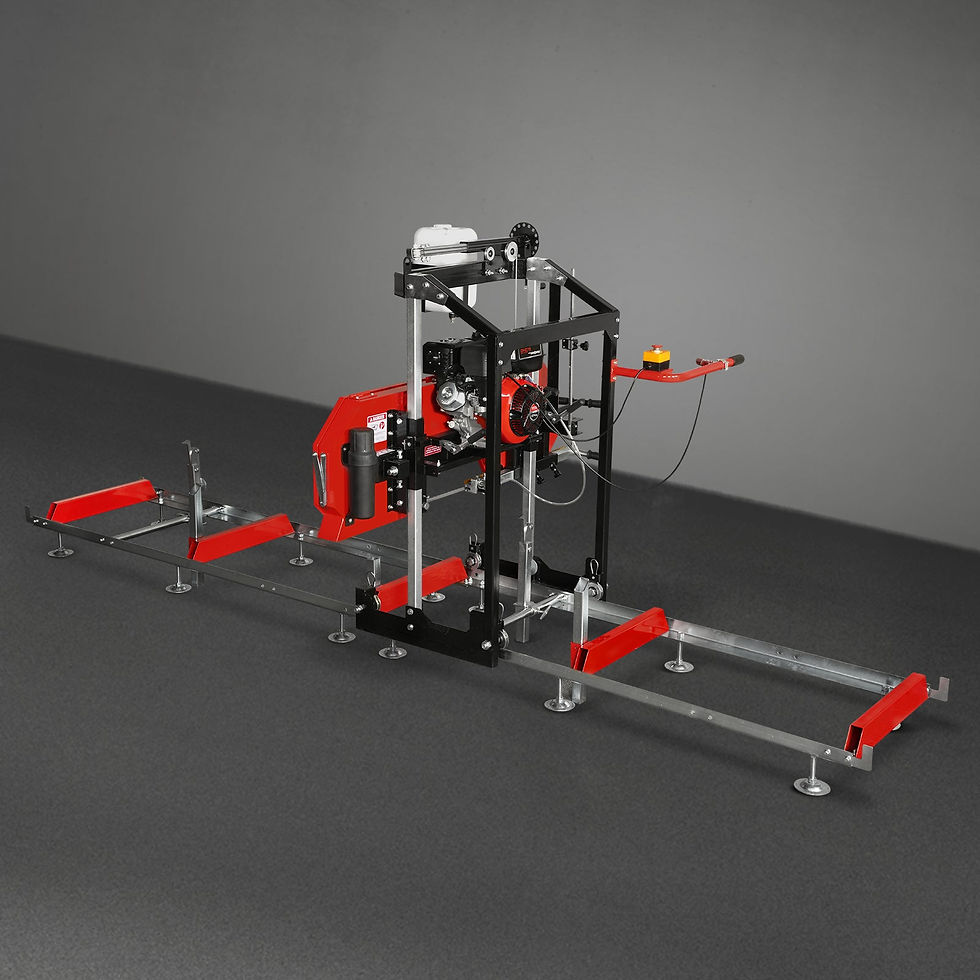 Thumbnail: 22" Portable Sawmill,  274cc 8.1HP Gasoline Engine,  18" Board Width,  13' Track