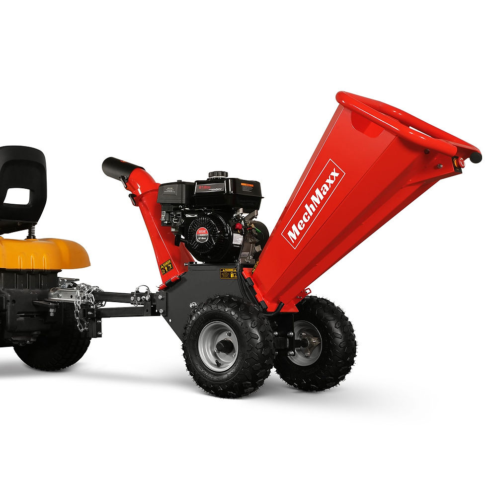 Thumbnail: 4 inch DUCAR 212cc 7hp Gas Engine Powered Wood Chipper with Towbar,  GS650