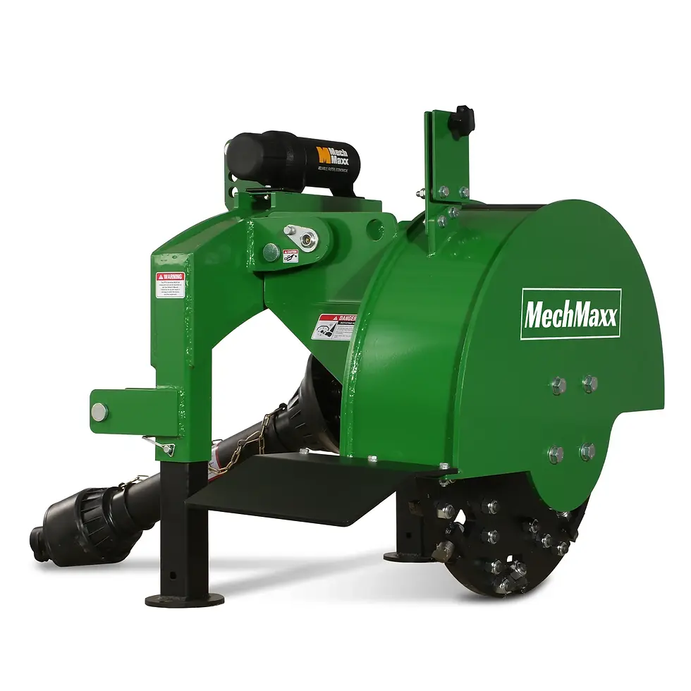 Thumbnail: 3-Point PTO Stump Grinder with 34 Carbide Teeth (PTO Shaft Included - MechMaxx