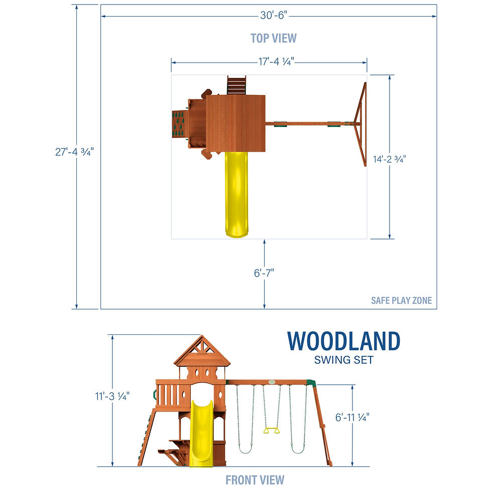Thumbnail: Woodland Swing Set - Backyard Discovery